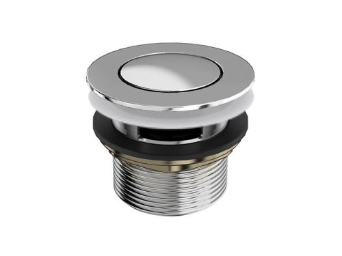 Click Clack bath waste (slotted) with Chrome cover - for use with internal overflow bath (Ca.14 dage lev.Tid)