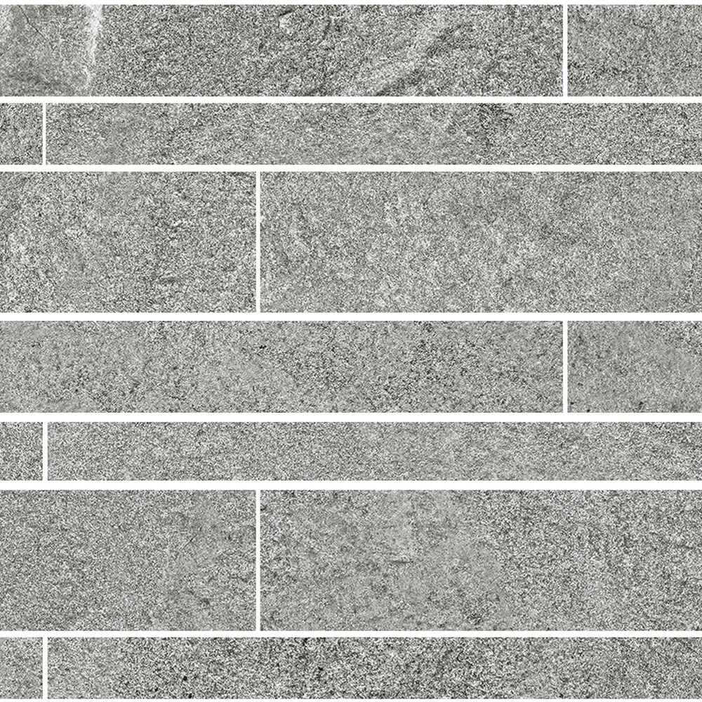 Viborg Quarzite Silver Brick Wall