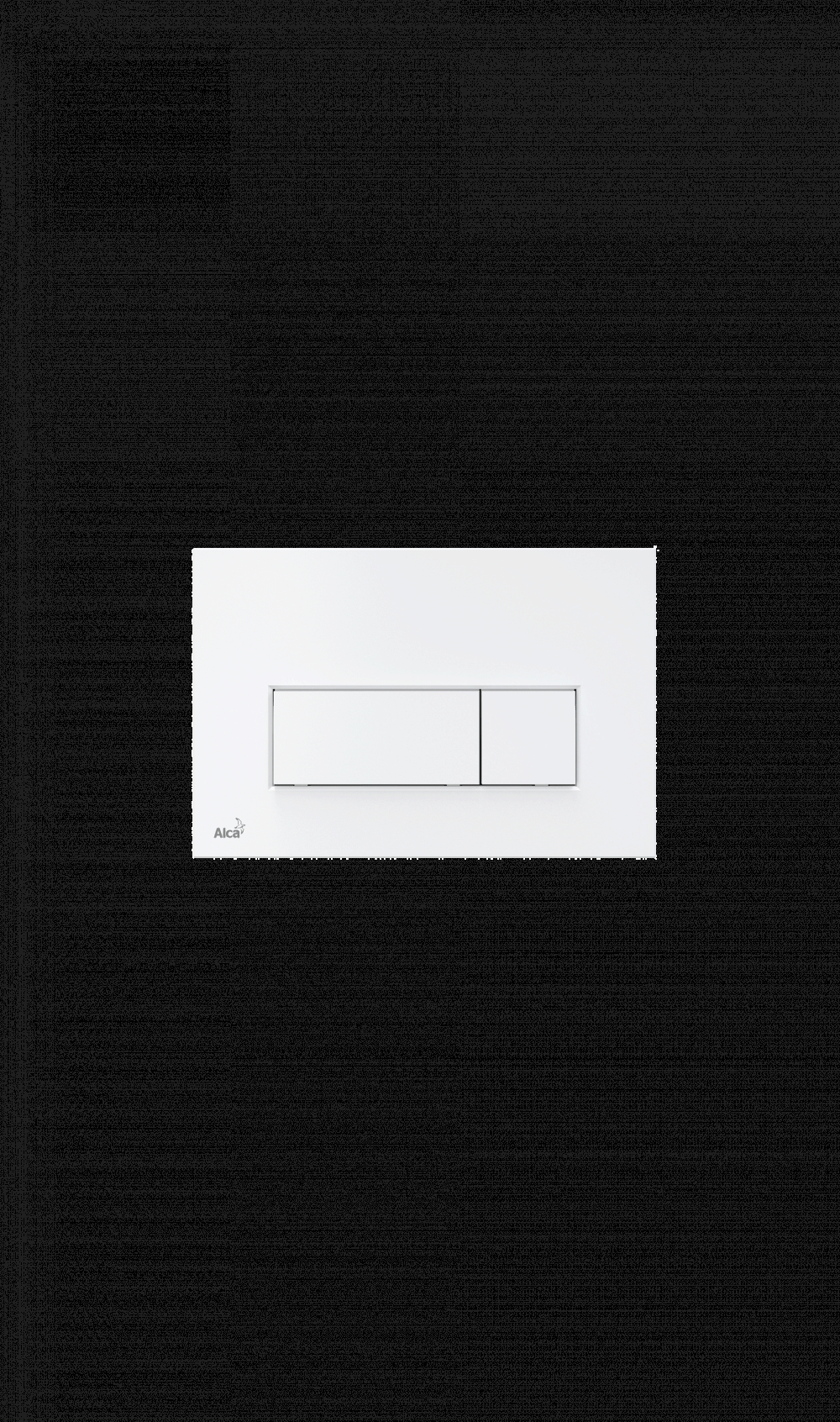 Trykknap, dobbelt skyl, Hvid