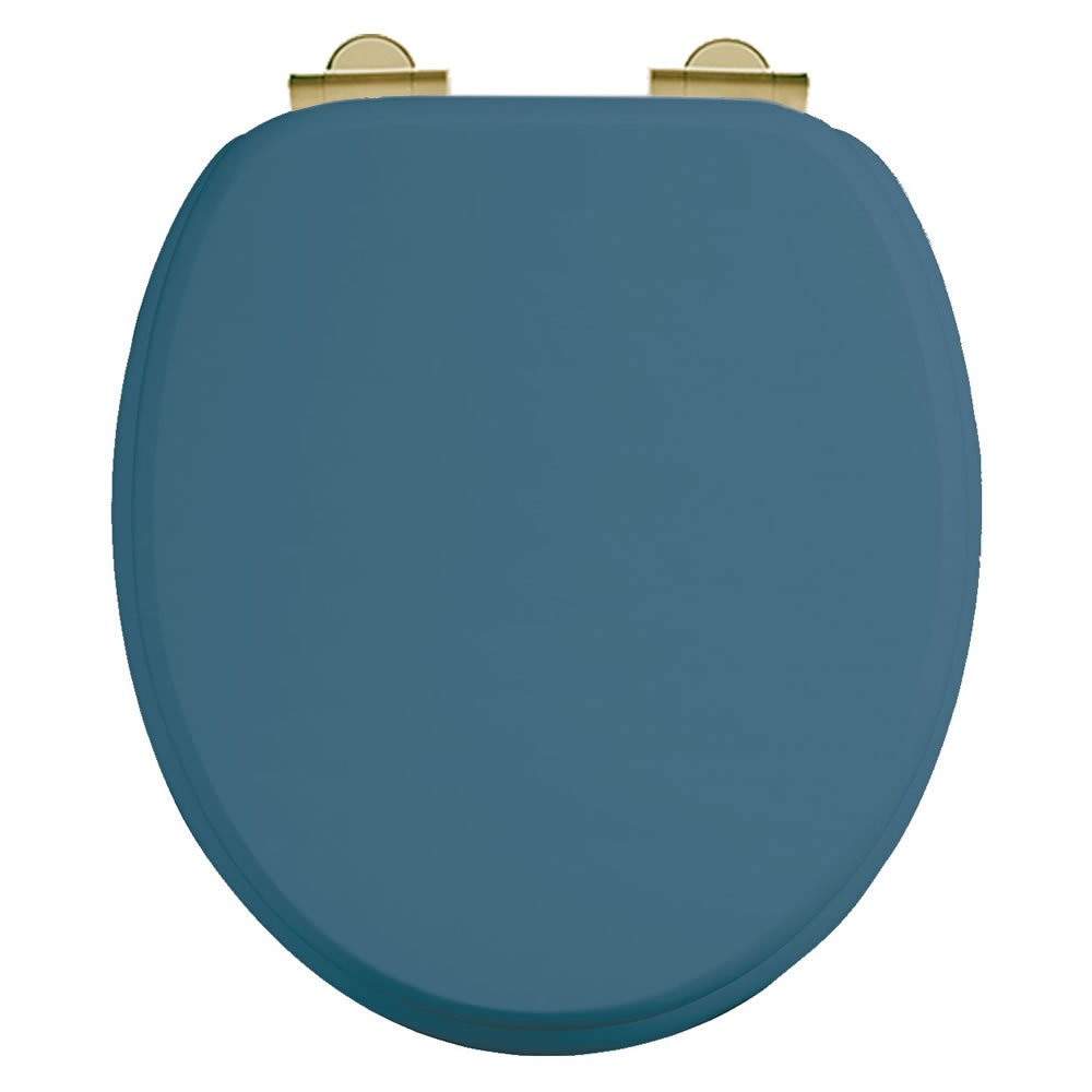 Bespoke Seat Blue with Gold Hinges (ca.10-12 ugers lev.Tid)