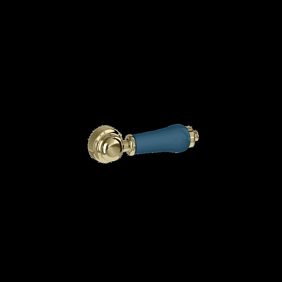 Cistern lever Gold with Blue Ceramic (ca.10-12 ugers lev.Tid)