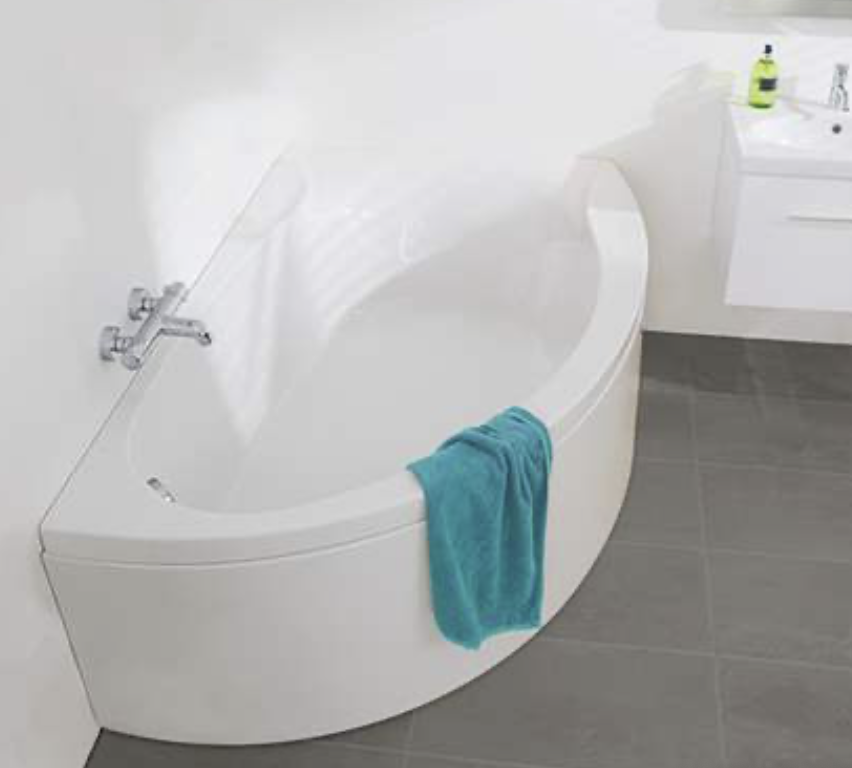 Omega hjørnekar Carronite 1700x1000mm