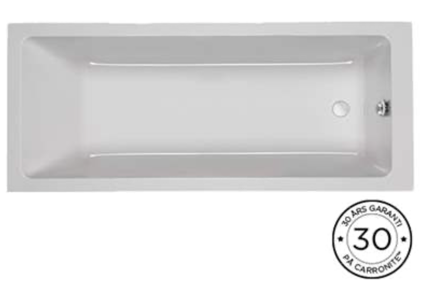 Quantum badekar Carronite 1600x800mm