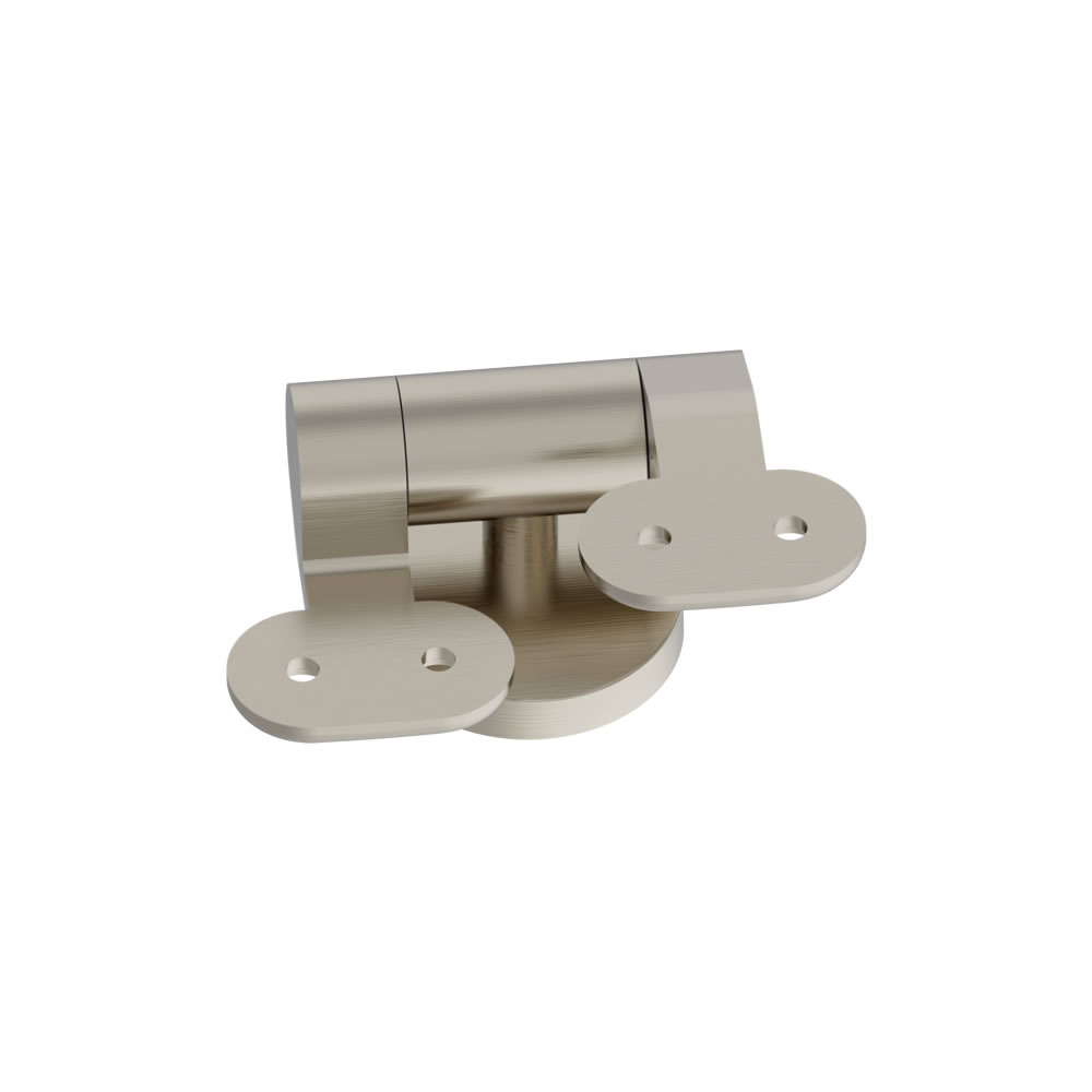 Hinges for seat soft close (pair) Brushed Nickel (Ca.14 dage lev.Tid)