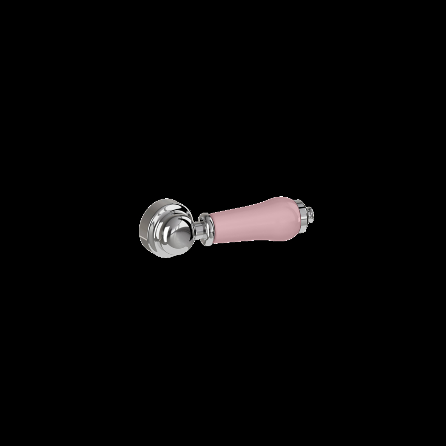 Cistern lever Chrome with Pink Ceramic (ca.10-12 ugers lev.Tid)