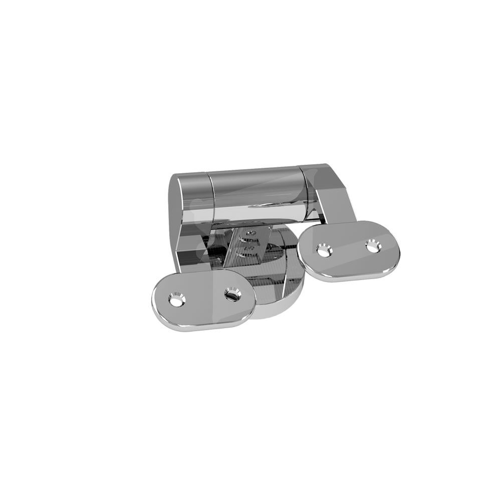 Hinges for seat soft close (pair) Chrome (Ca.14 dage lev.Tid)
