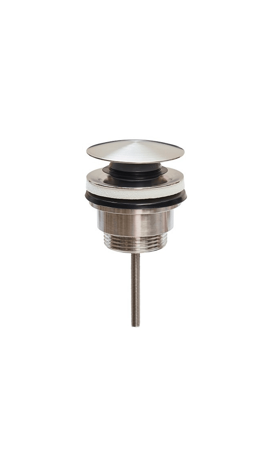 Universal klikventil, justerbar 10-60 mm , børstet stål