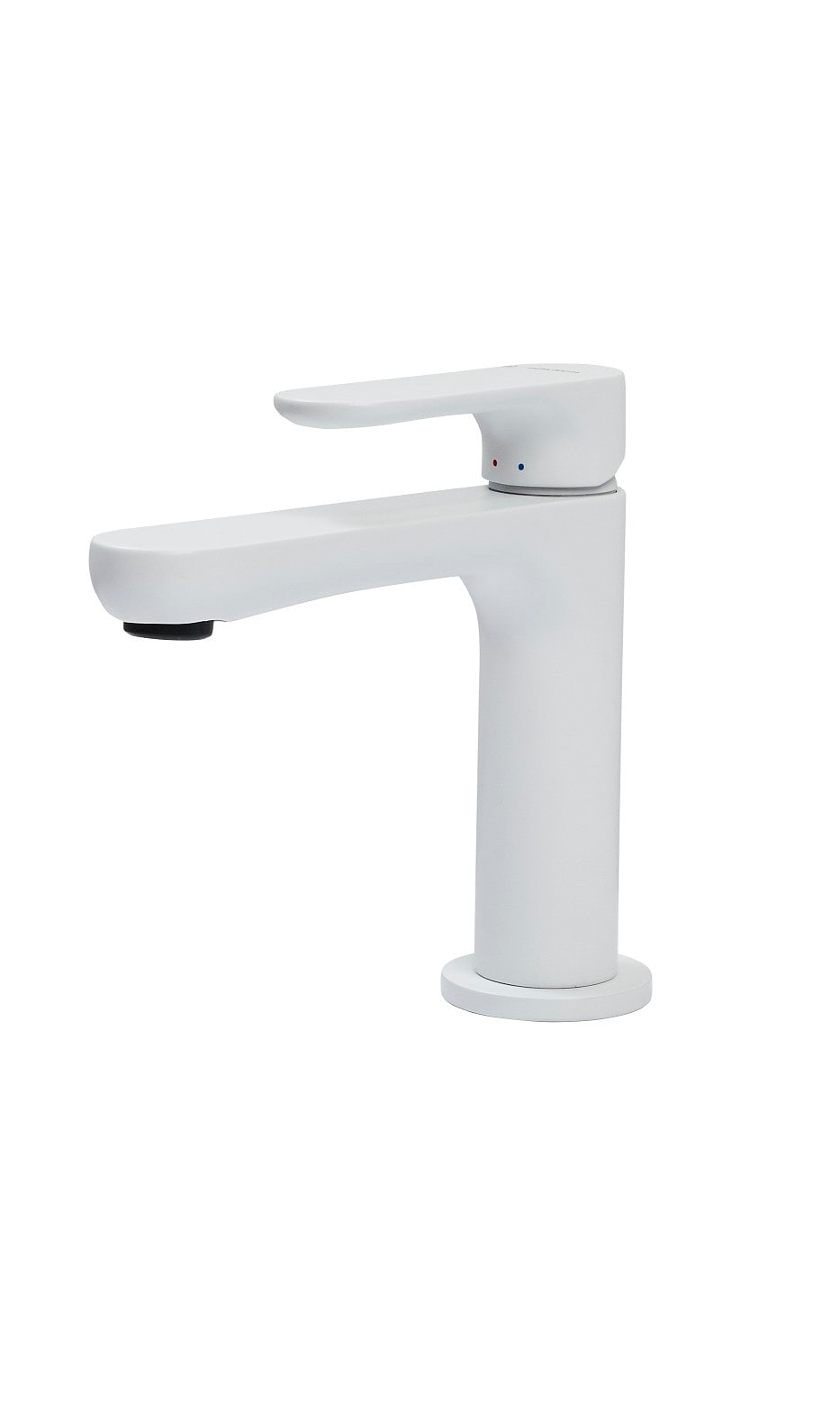 Newform Linfa 2 håndvaskarmatur u. løft op, Mat Hvid