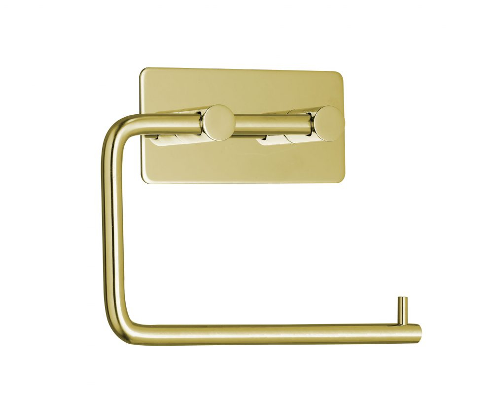 Papirholder Ottone, Opklæbes m/ 3M tape, PVD  Blank Messing