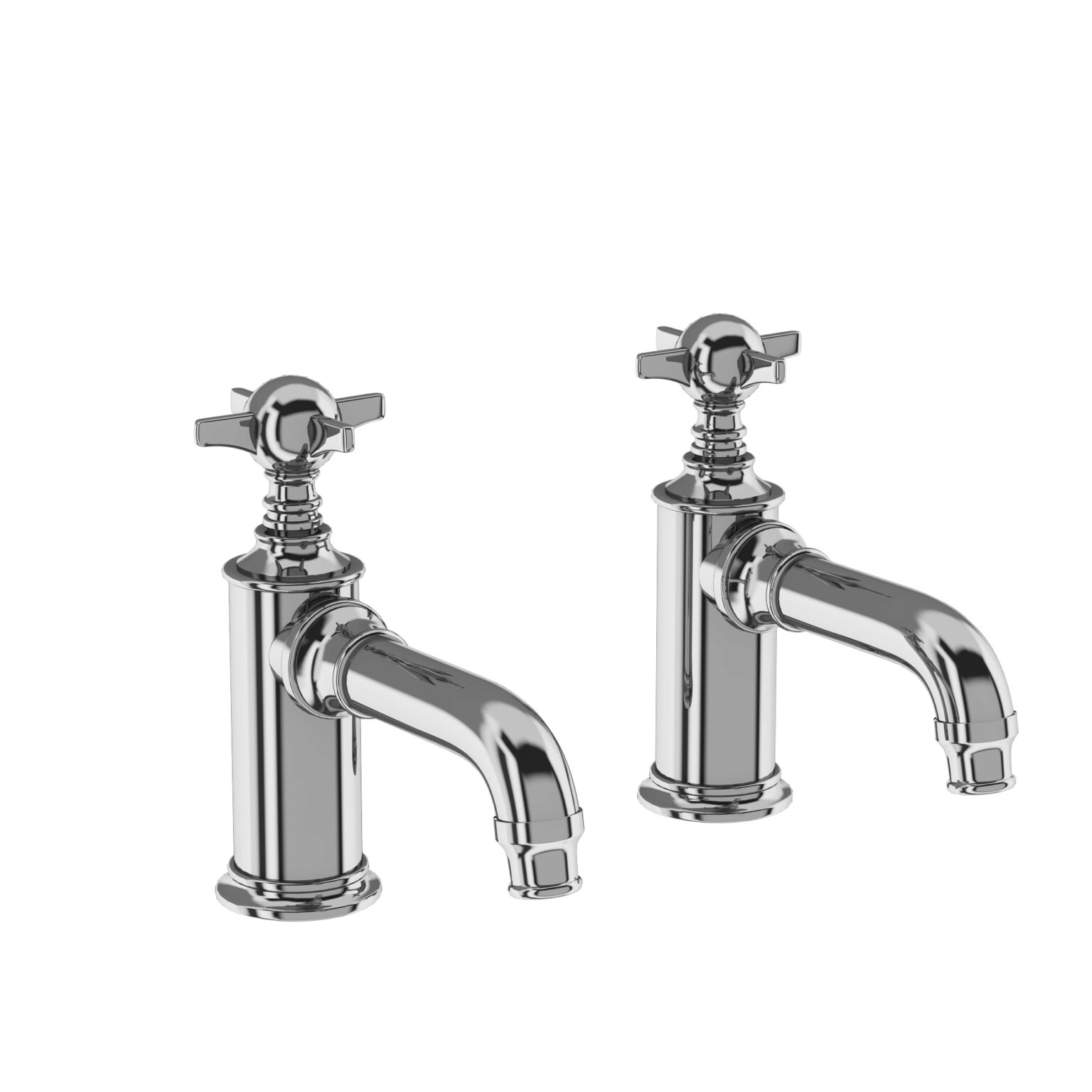 Arcade Basin Pillar Taps Chrome with Crosshead handle (Pair) ( 1 st ARC 2017 CHR + 1 st ARCHSC) (Ca.14 dage lev.Tid)