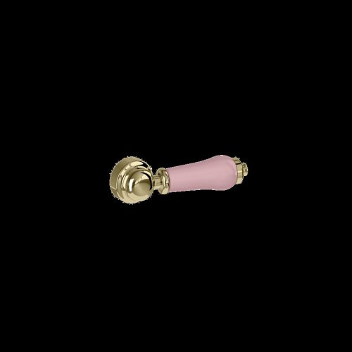 Cistern lever Gold with Pink C...