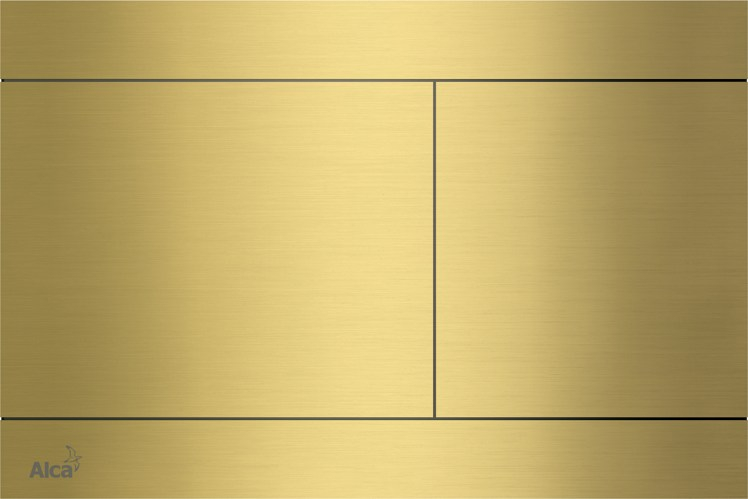 Trykknap, alcaplast Fun, rustfri stål BØRSTET MESSING