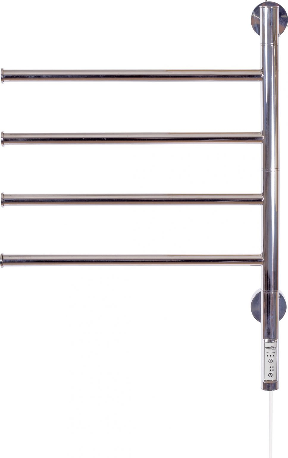 Valencia , elektrisk håndklædevarmer 62,5 x 44,5 30 Watt Krom med 2 x 2 drejearme