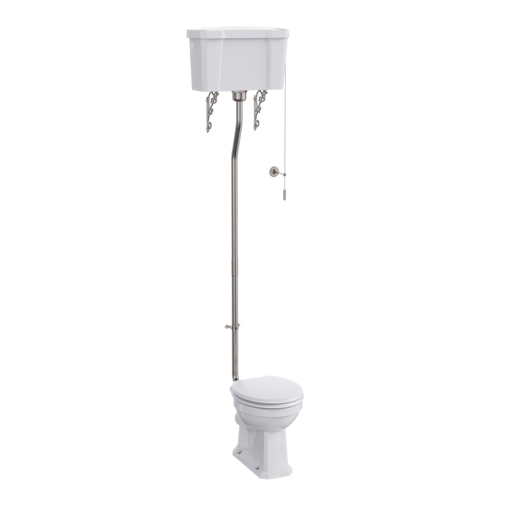 High level dual flush cistern Lever for C5 Brushed Nickel (Ca.14 dage lev.Tid)