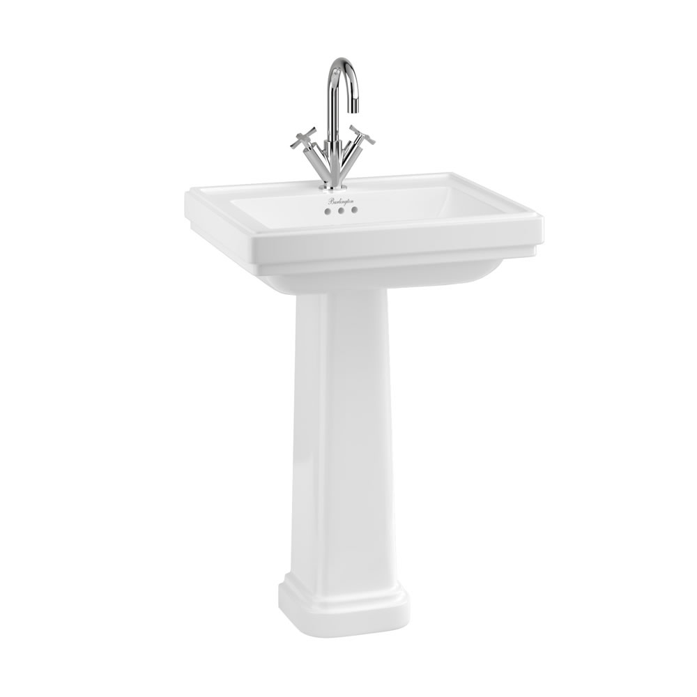 Riviera Full Pedestal White (Ca.14 dage lev.Tid) KUN FODEN IKKER VASK