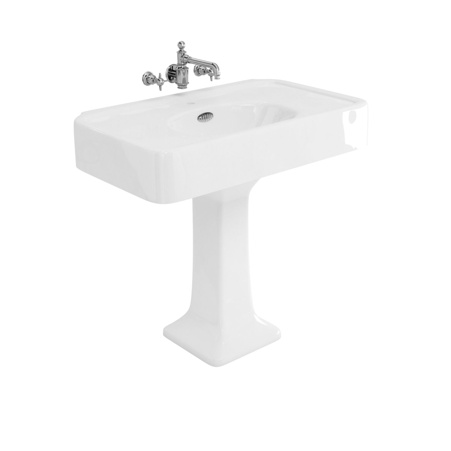 Arcade 900mm Basin with overflow & no tap holes  (Ca.14 dage lev.Tid)KUN VASKEN IKKE FODEN