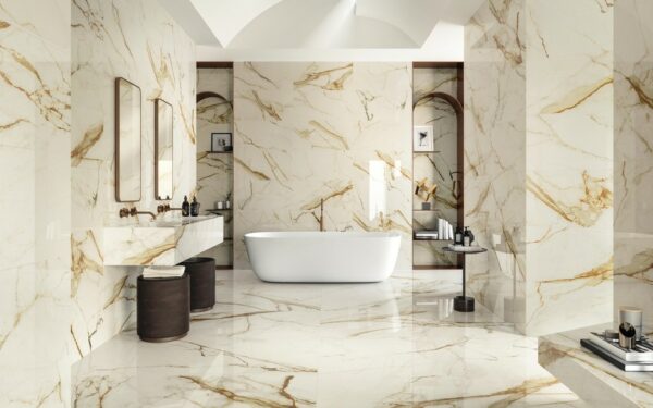 Lexus Shine Calacatta Imperiale Mosaico Esagono Lapp