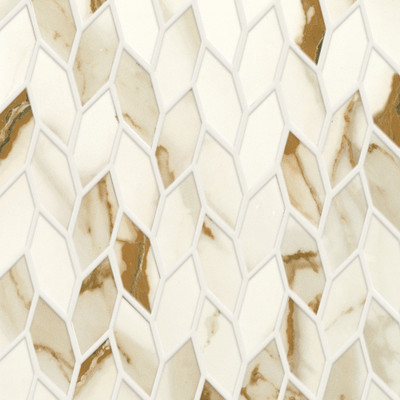 Lexus Shine Calacatta Imperiale Mosaico Twist Shiny
