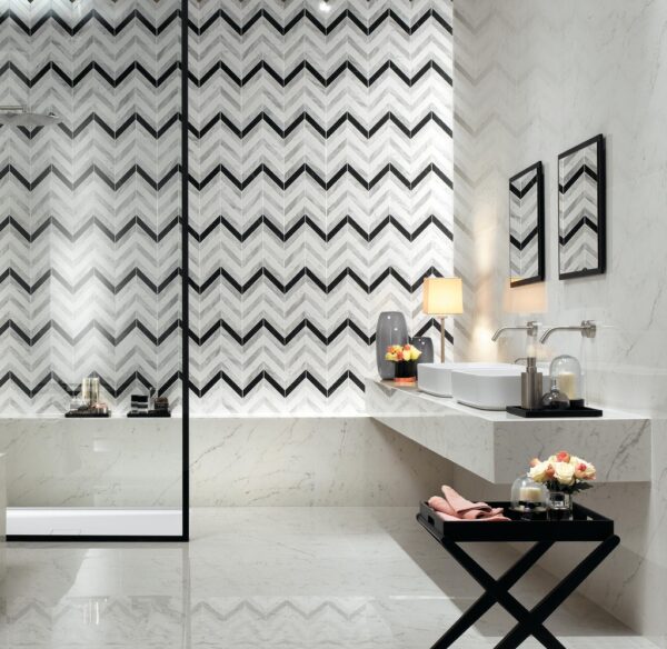 Lexus Stone Nero Marquina Mosaico Burattato