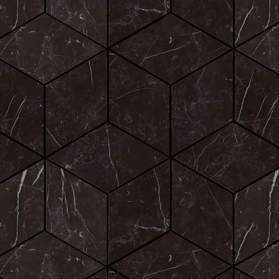 Lexus Stone Nero Marquina Mosaico Esagono