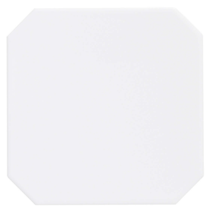 Klassisk Hvid Mat Octagon 15x15